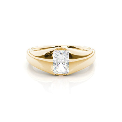 Florina Flush Set Yellow Gold Diamond Engagement Ring