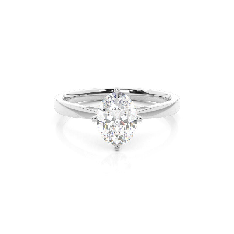 addison oval solitaire with accent stones engagement ring setting