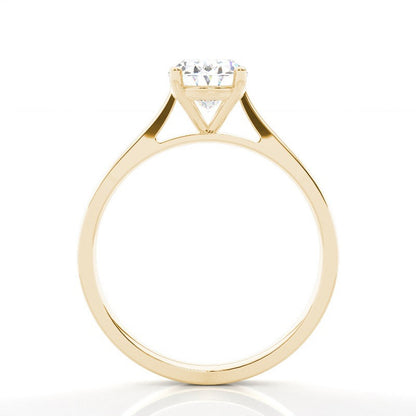 Aara Oval Solitaire Cathedral Engagement Ring Setting