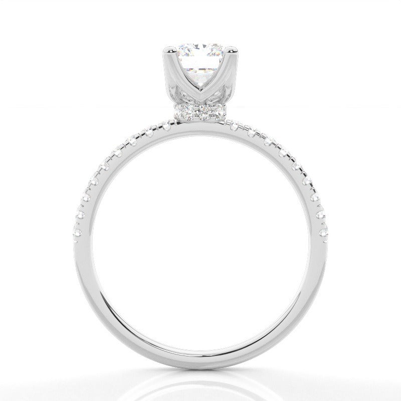 prong side stones radiant cut lab grown solitaire diamond engagement ring 18k white gold igi