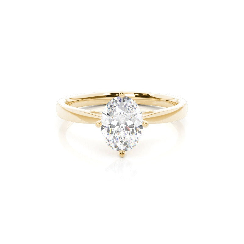 addison oval solitaire engagement ring setting