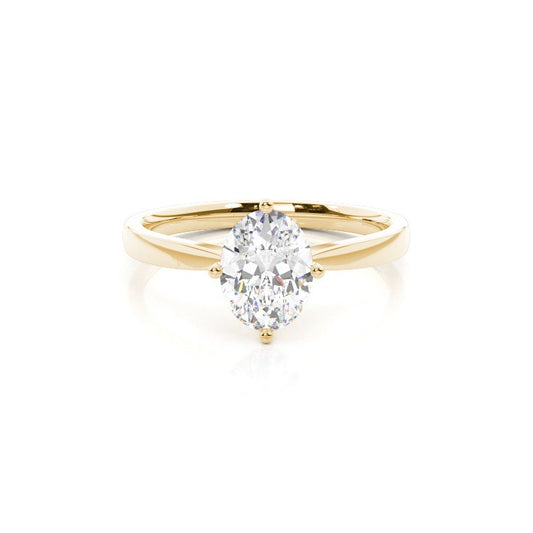 Addison Oval Solitaire Engagement Ring Setting