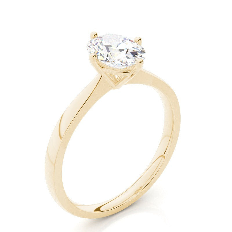 addison oval solitaire engagement ring setting