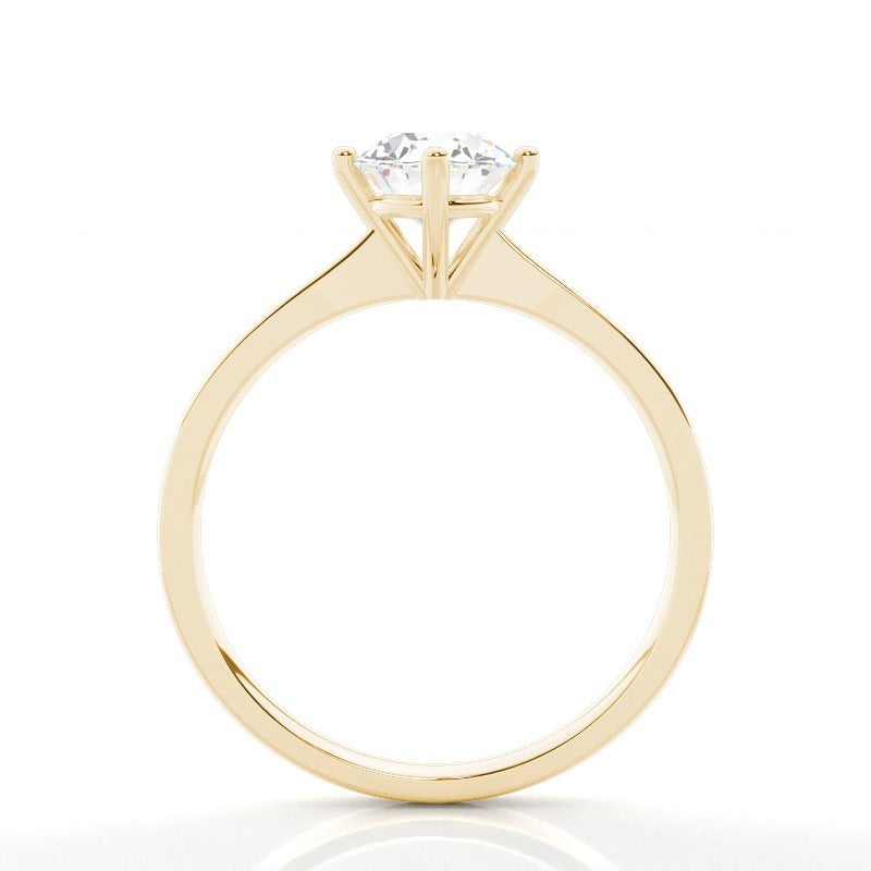 addison oval solitaire engagement ring setting