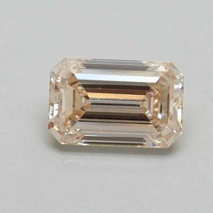 0.53ct Emerald Lab Grown Diamond (Colour Fancy Light Pink Brown, Clarity VS1, Cut GD, IGI Certified) AG & CO Jewellery