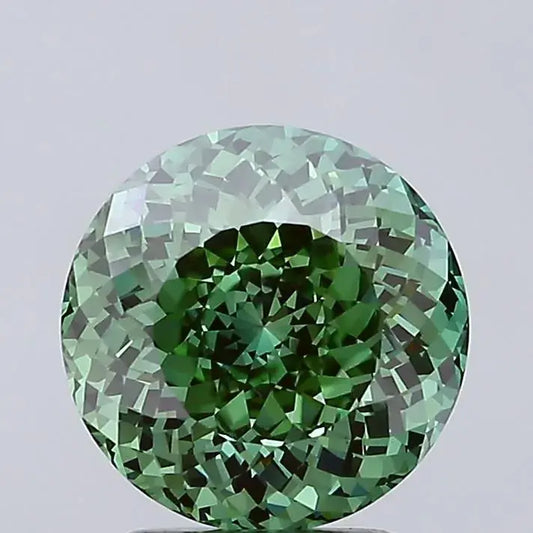 3.00ct Portuguese Cut Lab Grown Diamond (Colour Fancy Vivid Green, Clarity VS1, IGI Certified) - AG & CO Jewellery