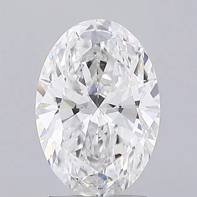 2.21ct oval lab grown diamond (colour f, clarity vs1, igi)