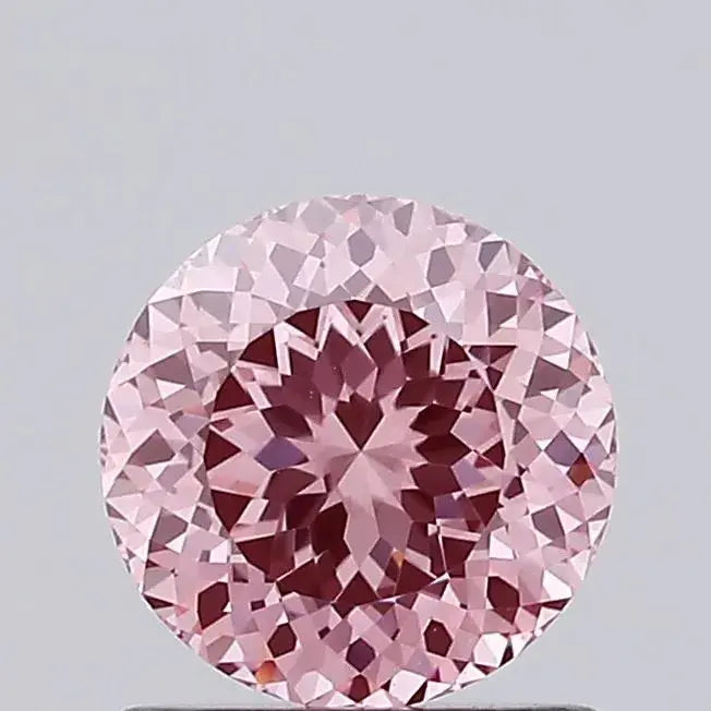 portuguese cut 0.92ct lab grown diamond (colour fancy vivid pink, clarity vvs2, igi certified) - ag & co jewellery