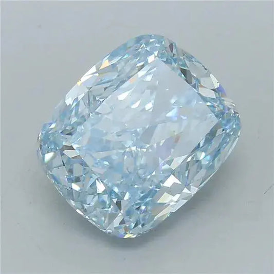 10.09ct 10.09ct Elongated Cushion modified Lab Grown Diamond (Colour Fancy Intense Blue, Clarity VS2, IGI Certified) Cushion modified Lab Grown Diamond (Colour Fancy Intense Blue, Clarity VS2, IGI Certified) - AG & CO Jewellery