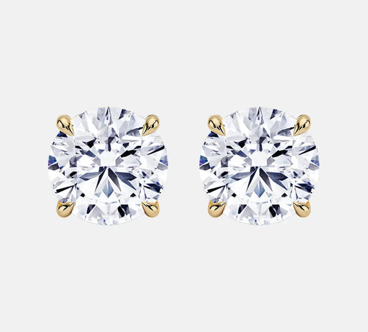 1.00CT Round Lab Grown Diamond Earrings AG & CO Jewellery