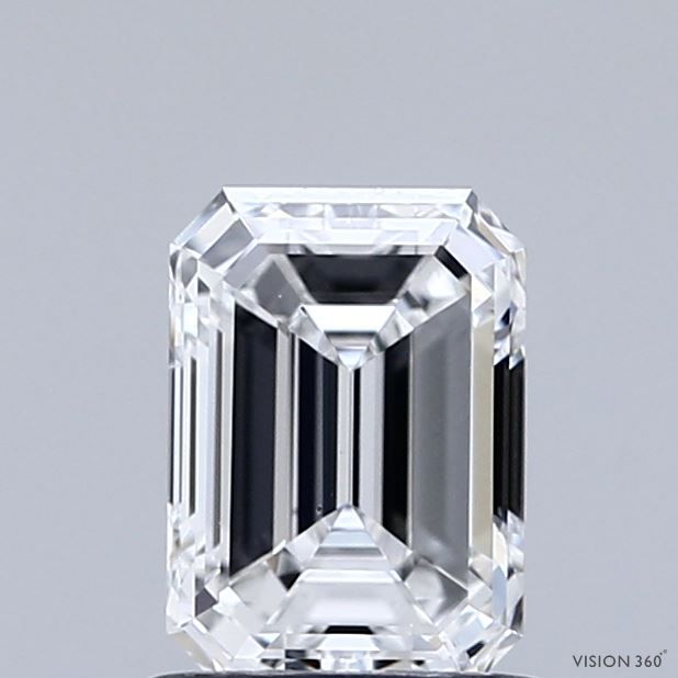 1.01 Carat E-SI1 Emerald Cut Diamond AG & CO Jewellery