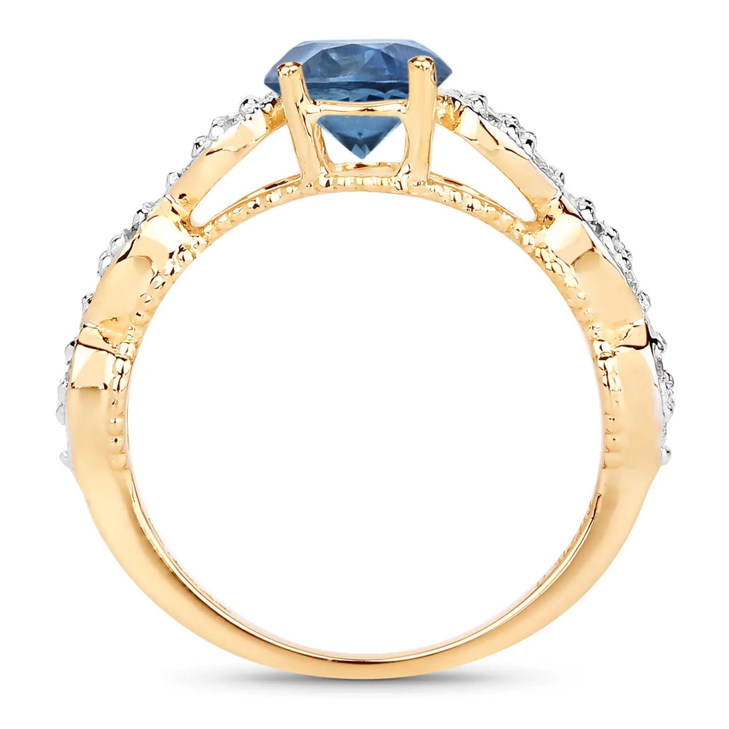 1.27ct natural blue sapphire and diamond ring ag & co jewellery