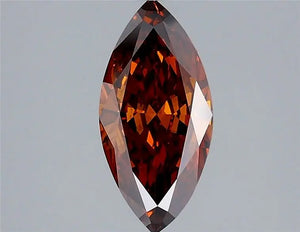 1.30 Carat Marquise Cut Fancy Orange
