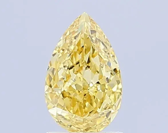 1.37 carat pear cut fancy yellow ag & co jewellery
