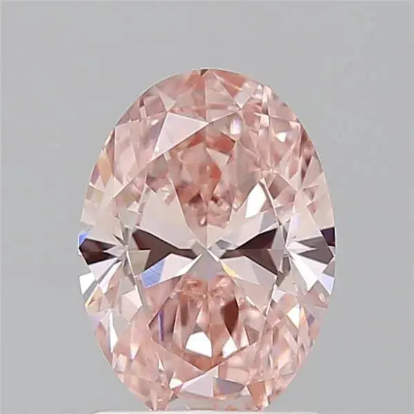 1.41ct oval lab grown diamond (colour fancy vivid pink, clarity vvs2, igi certified) - ag & co jewellery