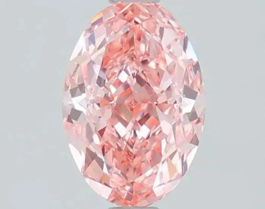 1.45ct Oval Lab Grown Diamond (Colour Fancy Vivid Pink, Clarity VVS2, IGI Certified) AG & CO Jewellery