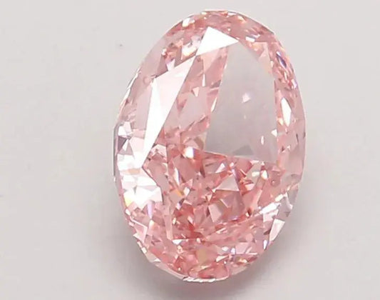 1.48ct Oval Lab Grown Diamond (Colour Fancy Vivid Pink, Clarity VVS2, IGI Certified) AG & CO Jewellery