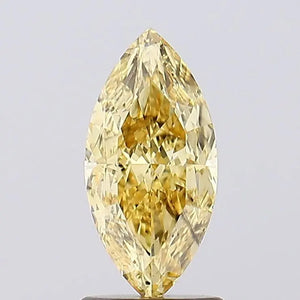 1.53 Carat Marquise Cut Fancy Yellow