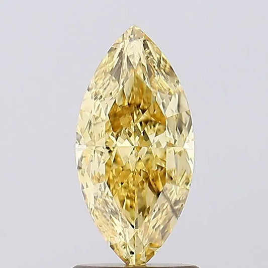 1.53 Carat Marquise Cut Fancy Yellow AG & CO Jewellery