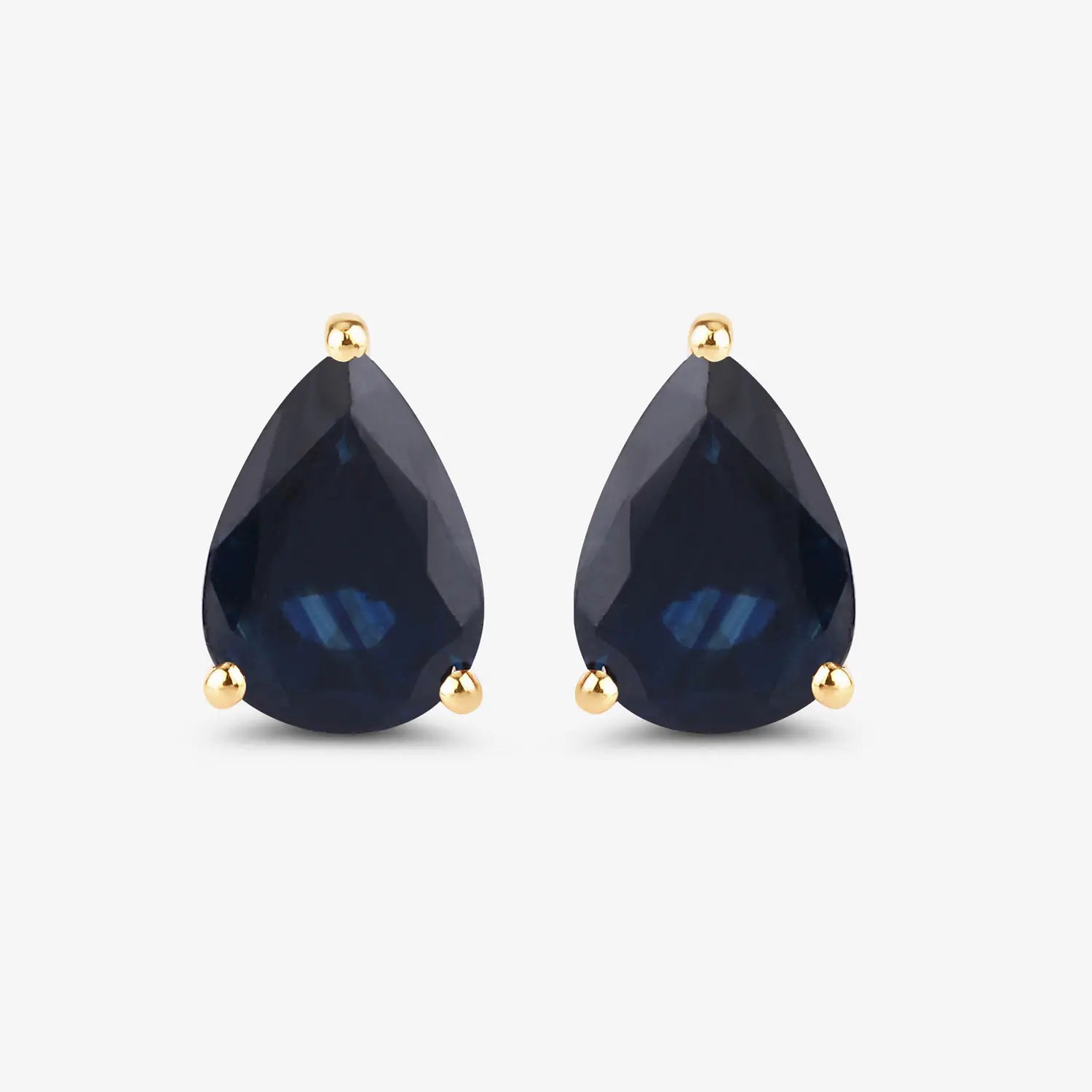1.60ct Natural Blue Sapphire Pear Earrings AG & CO Jewellery