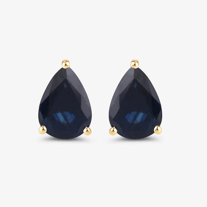 1.60ct Natural Blue Sapphire Pear Earrings AG & CO Jewellery