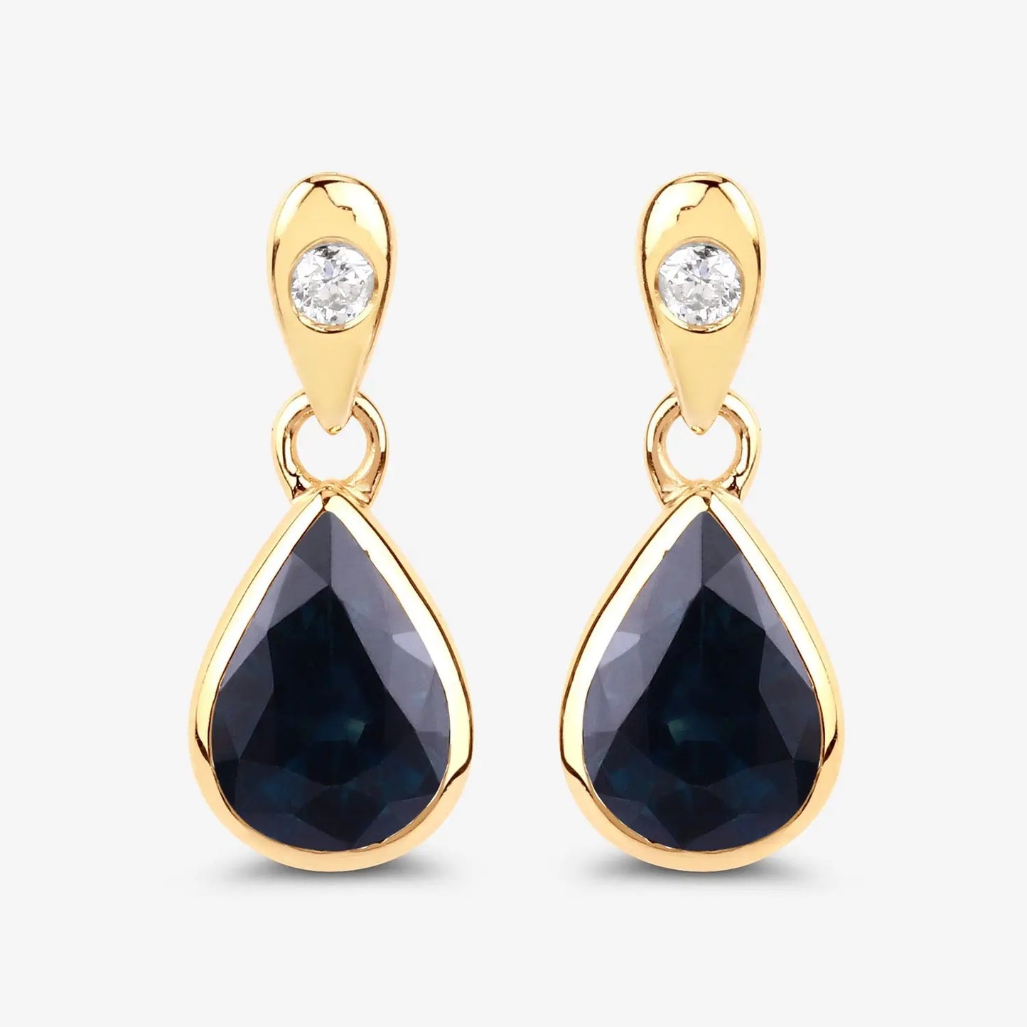 1.65ct natural blue sapphire with diamond earrings ag & co jewellery