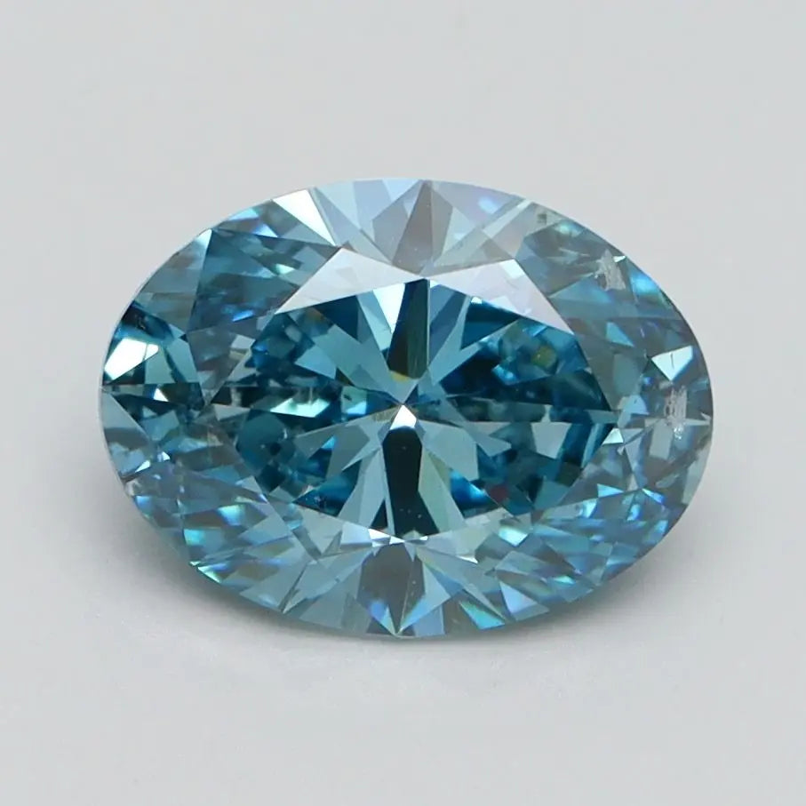 1.79 carat oval cut fancy blue ag & co jewellery