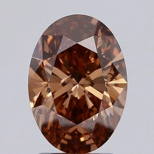 1.81 Carat Oval Cut Fancy Brown