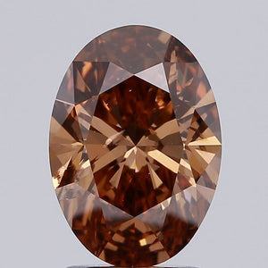 1.81 Carat Oval Cut Fancy Brown