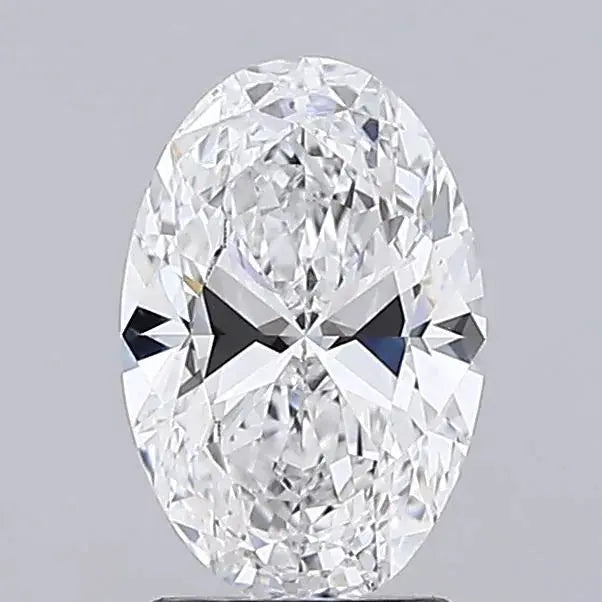 1.90ct oval lab grown diamond (colour d, clarity vvs2, igi certified)