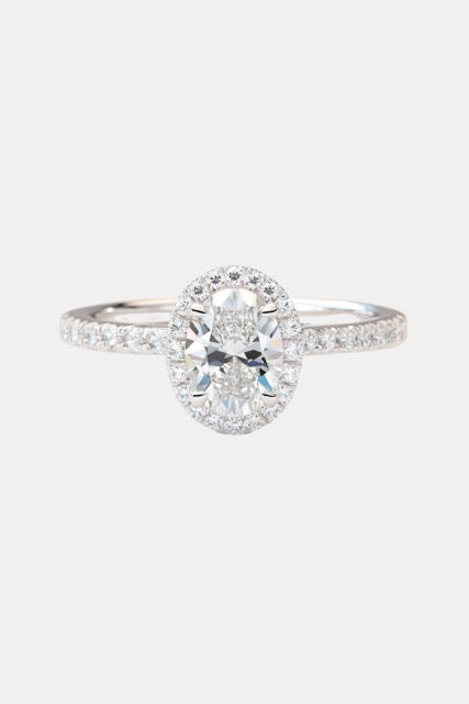Celestia – Oval Halo with Pavé Band AG & CO Jewellery