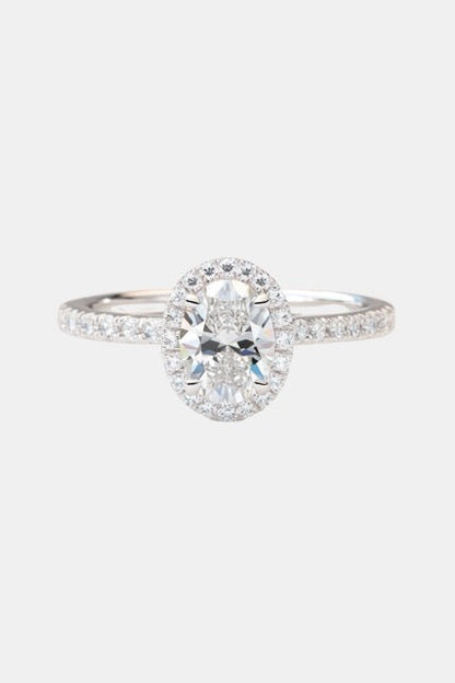 Celestia – Oval Halo with Pavé Band AG & CO Jewellery