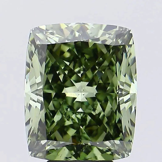 7.53ct Elongated Cushion modified Lab Grown Diamond (Colour Fancy Intense Green, Clarity VS1, IGI Certified) - AG & CO Jewellery