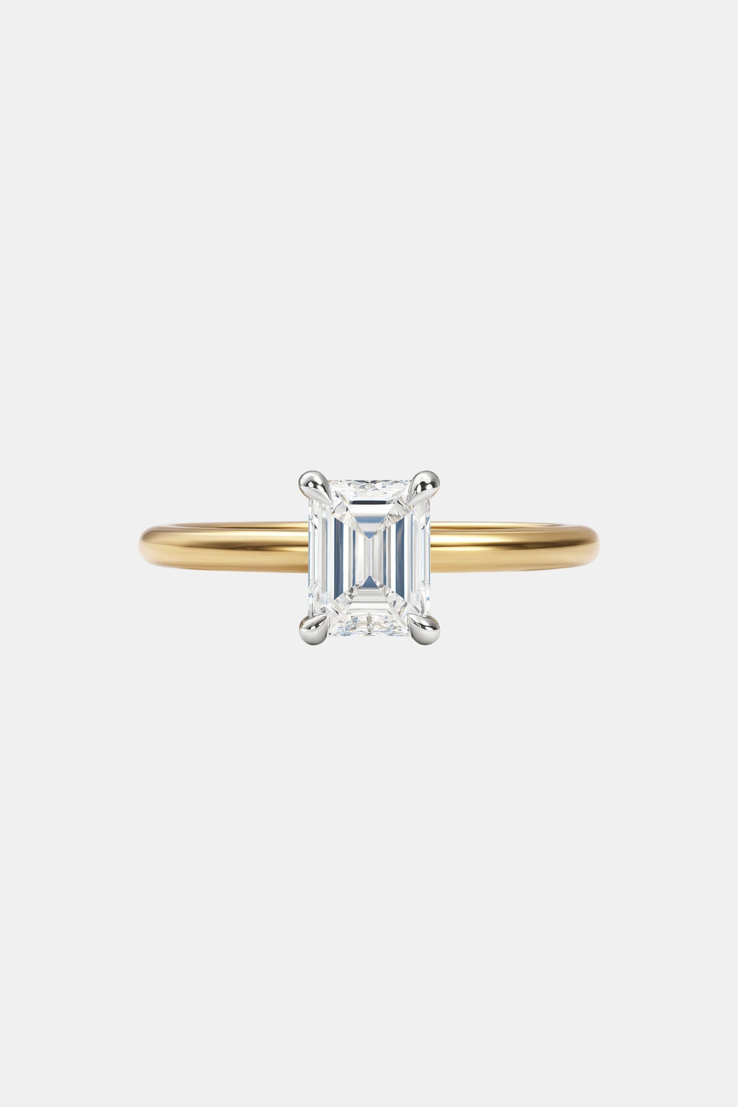 noor – emerald cut solitaire ring setting ag & co jewellery