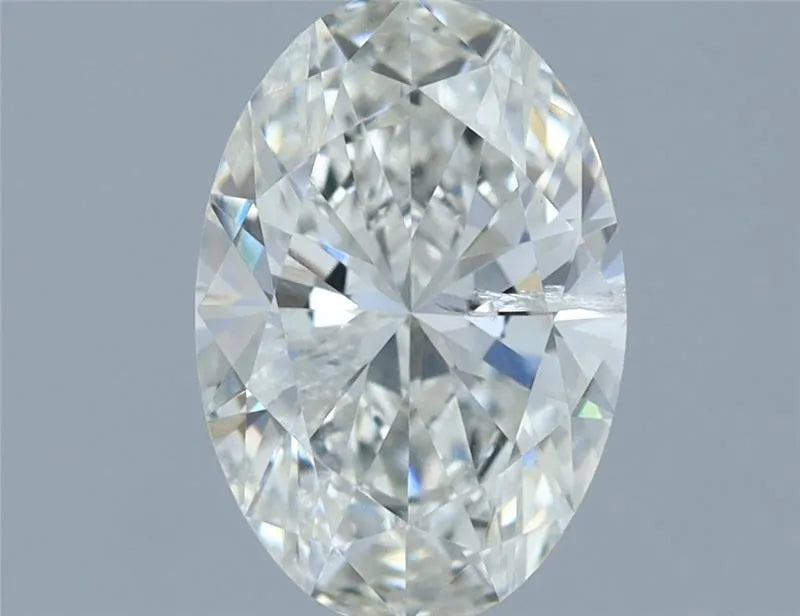 1.05ct oval lab grown diamond (colour h, clarity i1, igi certified)