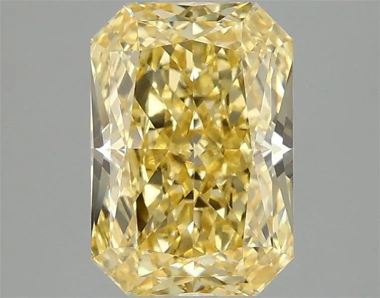 2.08ct radiant lab grown diamond (colour fancy vivid yellow, clarity vvs2, igi certified) ag & co jewellery