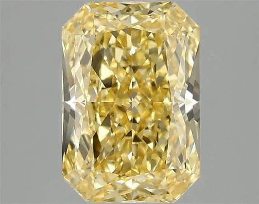 2.08ct Radiant Lab Grown Diamond (Colour Fancy Vivid Yellow, Clarity VVS2, IGI Certified) AG & CO Jewellery