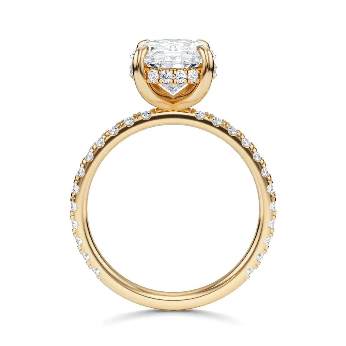 sophie oval hidden halo pavé engagement ring ag & co jewellery