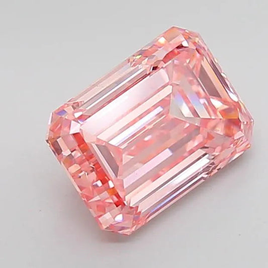 4.00ct Emerald Lab Grown Diamond (Colour Fancy Intense Pink, Clarity VS1, IGI Certified) AG & CO Jewellery