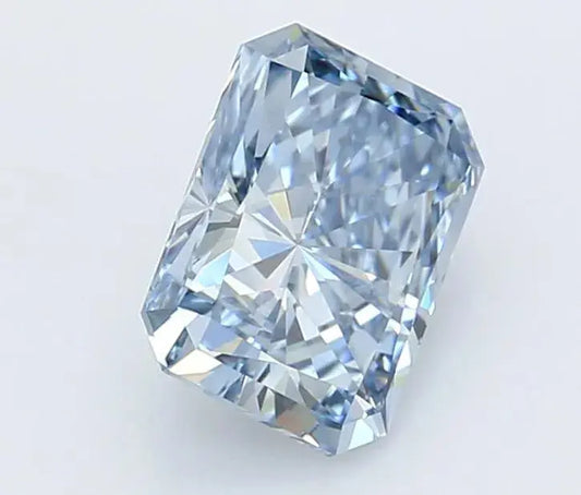 2.00ct Radiant Lab Grown Diamond (Colour Fancy Vivid Blue, Clarity VVS2, IGI Certified) - AG & CO Jewellery