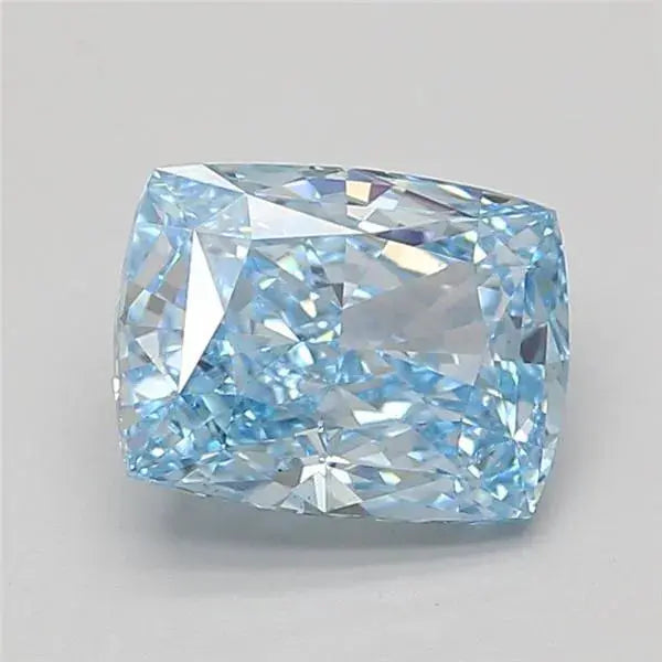 3.04ct elongated cushion modified lab grown diamond (colour fancy vivid blue, clarity vs2, igi certified) - ag & co jewellery