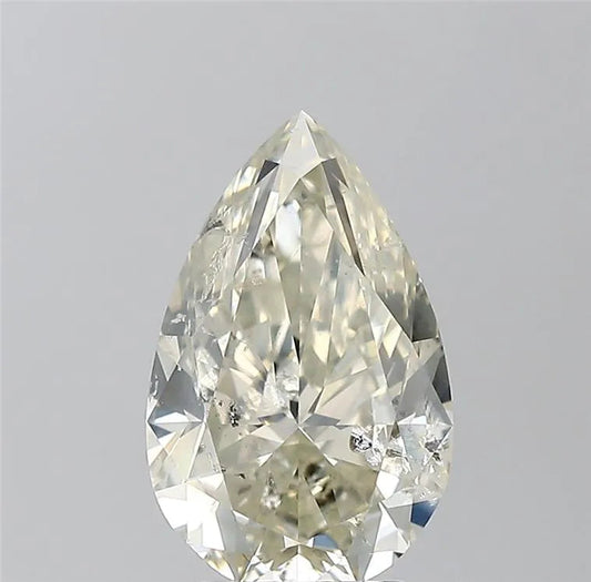 3.01ct Pear Natural Diamond (Colour K, Clarity SI2, Cut VG, IGI Certified) AG & CO Jewellery