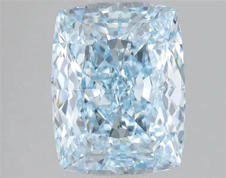 3.10ct elongated cushion modified lab grown diamond (colour fancy intense blue, clarity vs1, igi certified) - ag & co jewellery