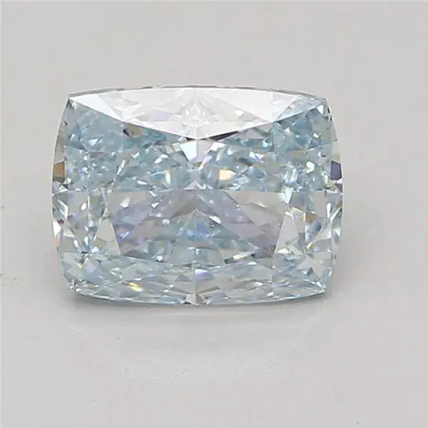 3.08ct Elongated Cushion modified Lab Grown Diamond (Colour Fancy Intense Greenish Blue, Clarity VS1, IGI Certified) - AG & CO Jewellery