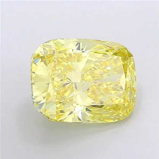 7.57ct Elongated Cushion modified Lab Grown Diamond (Colour Fancy Intense Yellow, Clarity VS1, IGI Certified) - AG & CO Jewellery