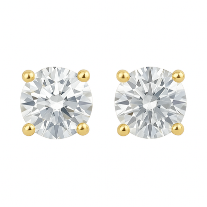4-Prong Lab Grown Diamond Stud Earrings 0.50-6.00 carat Diamond Studs 14K Solid Gold IGI certified AG & CO Jewellery