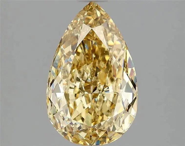 2.09ct Pear Lab Grown Diamond (Colour Fancy Vivid Yellow, Clarity VVS2, IGI Certified) - AG & CO Jewellery