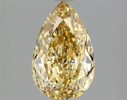 2.09ct Pear Lab Grown Diamond (Colour Fancy Vivid Yellow, Clarity VVS2, IGI Certified) - AG & CO Jewellery