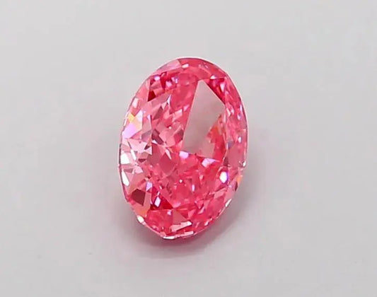 0.81ct Oval Lab Grown Diamond (Colour Fancy Vivid Pink, Clarity VVS2, IGI Certified) - AG & CO Jewellery