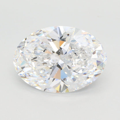 Oval Crushed Ice Moissanite Stone